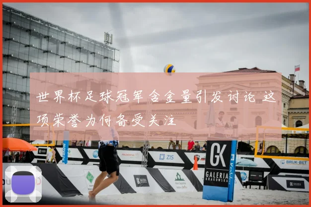 世界杯足球冠军含金量引发讨论 这项荣誉为何备受关注